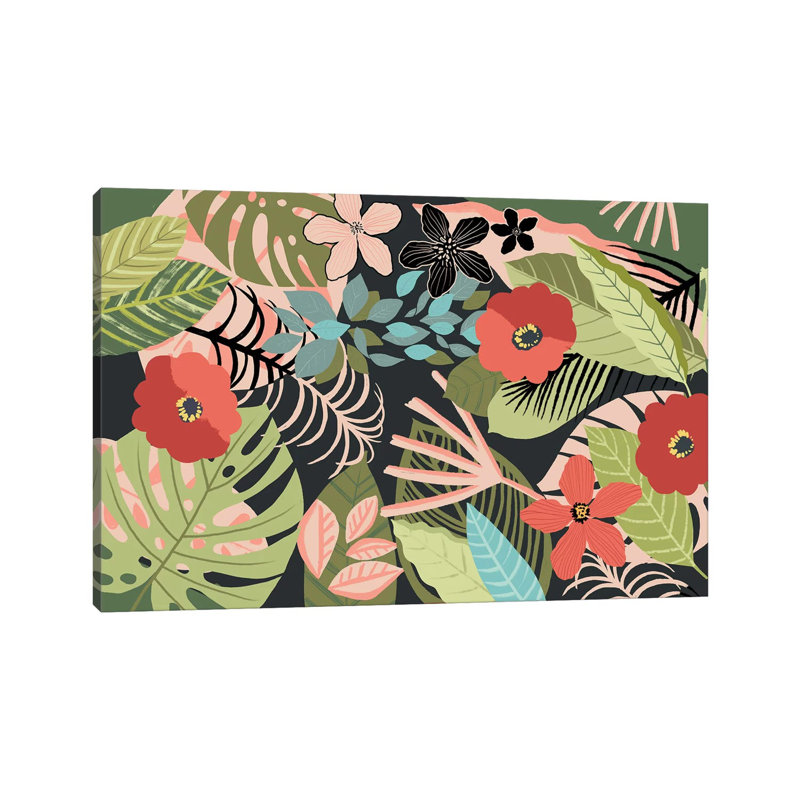 Tropical Silhouette by Nancy Mckenzie - Wrapped Canvas Print, 30.48 cm H x 45.72 cm W