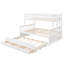 Lit simple superposé simple avec lit gigogne et tiroirs - Lit superposé séparable en bois avec rangement pour enfants et adolescents-1080939336