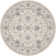 Tapis floral crème / gris