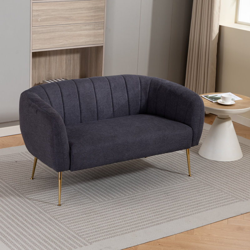 2 Seater Loveseat, Charcoal Grey