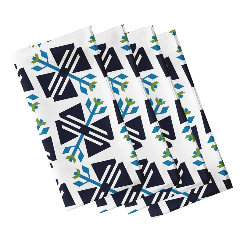 Ensemble de serviettes 4 pièces Musser, Blanc