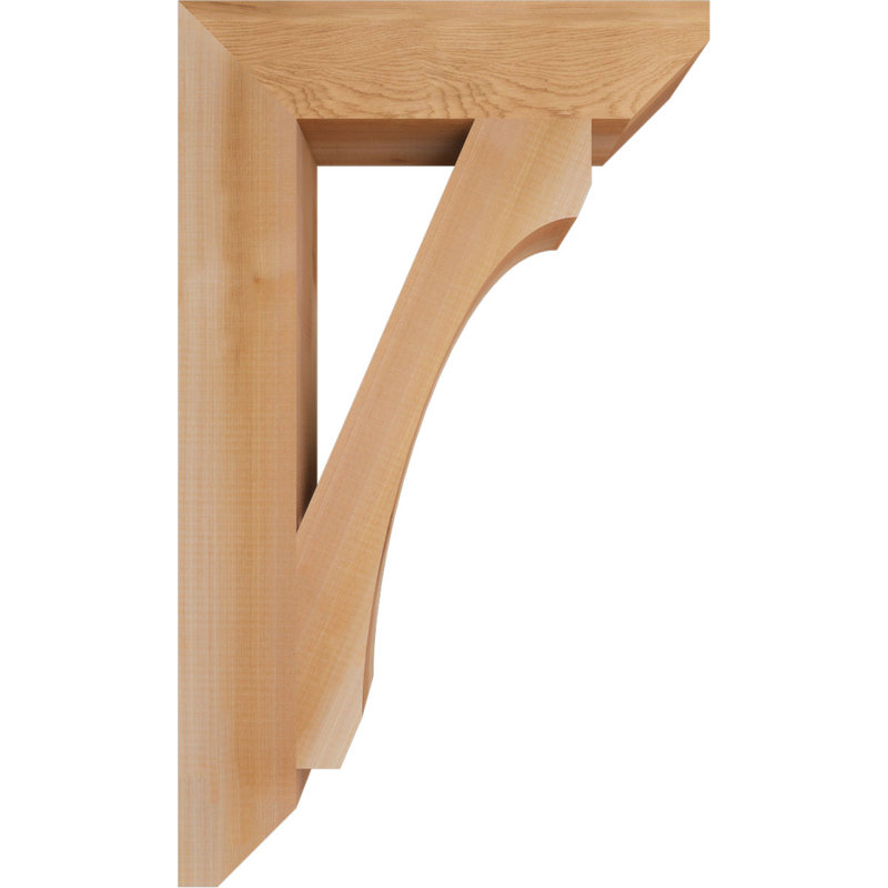 Support en bois / corbeau, Cèdre rouge de l'Ouest (lisse), H 30 po x l 3,5 po x P 18 po