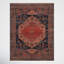 Miko Oriental Machine Made Power Loom Polypropylene Area Rug in Coral-1576195354