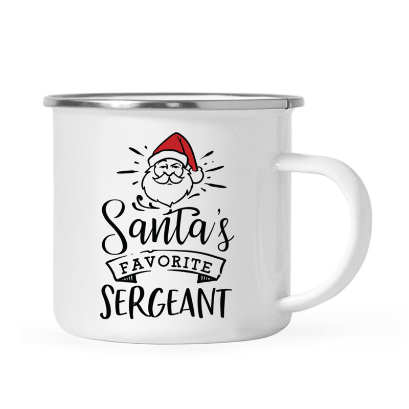 Tasse de camping militaire Yunus Santa's Favorite, Sergent