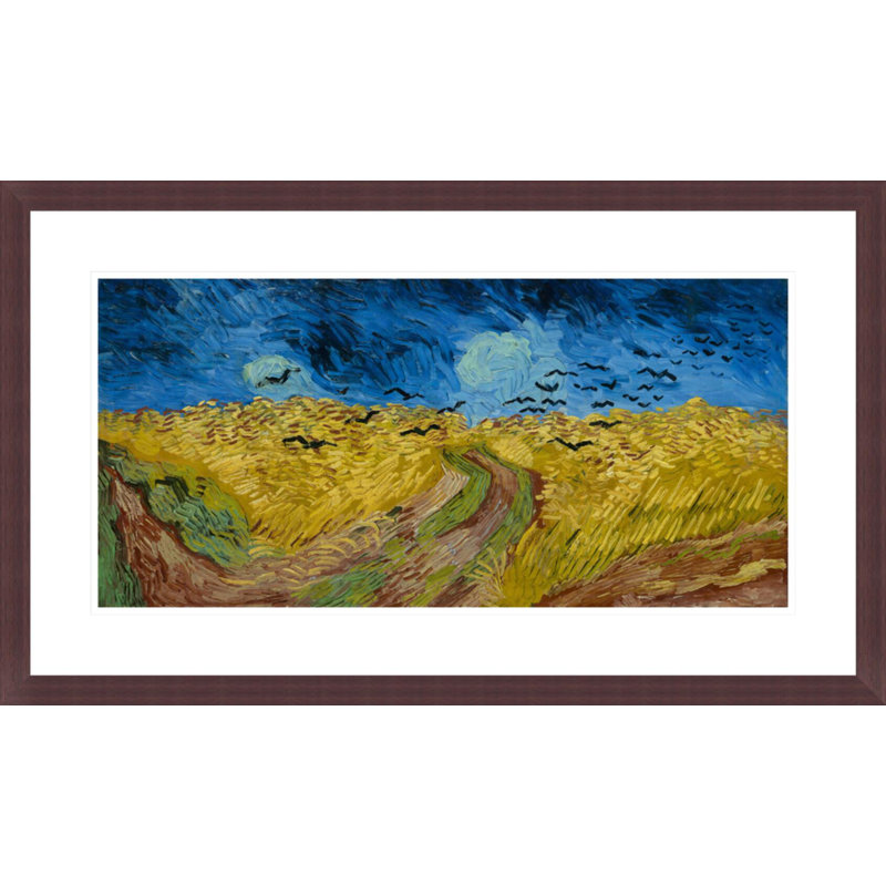 «Wheatfield with Crows» par Vincent van Gogh, impression giclée encadrée, H 17,43 po x l 29,5 po
