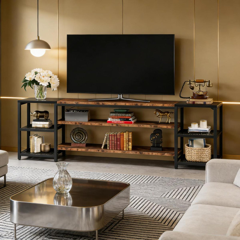 Media Entertainment Center,Industrial TV Stand,Storage Display