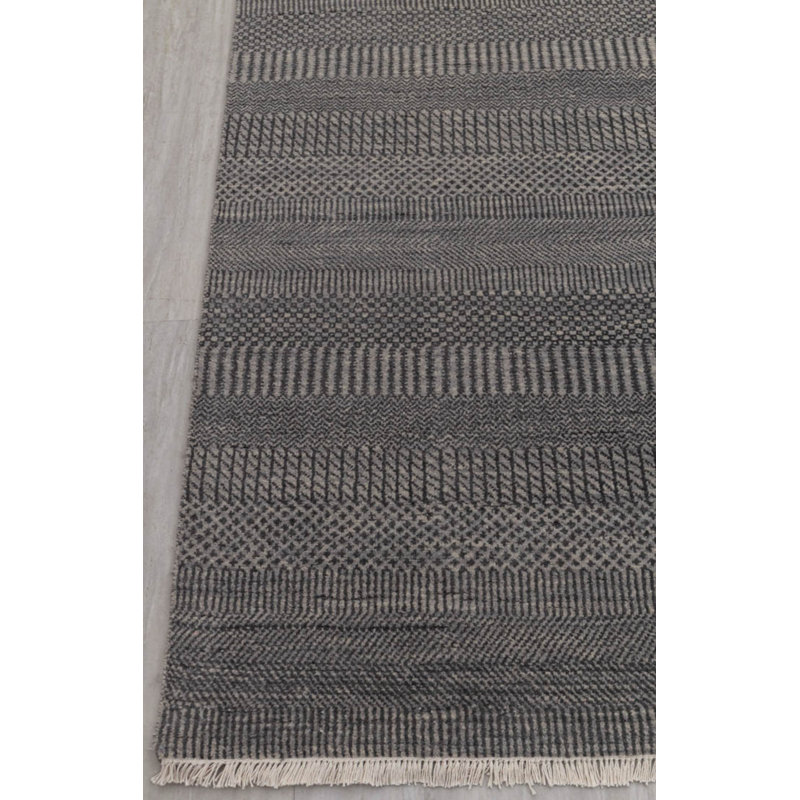 Contemporary One-of-a-Kind Rectangle 8'11" X 12'2" Hand Knotted Area Rug
