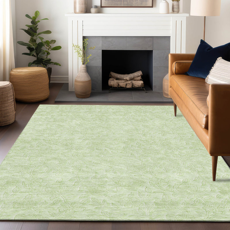 Tapis en aloès Prisco lavable à la machine de qualité supérieure, Rectangle 10 pi x 14 pi
