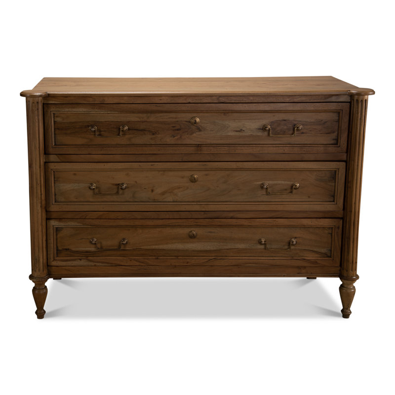Chamberlain Solid Wood Storage Cabinet, Driftwood