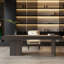 Bureau de luxe 94,49 "de style italien avec tiroirs, disponible en finition laquée ou en placage de bois-129208483-129208486