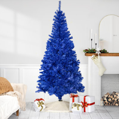 Arbre de Noël artificiel pré-éclairé - bleu