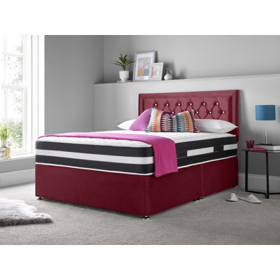 Marsing Upholstered Divan Bed with Mattress