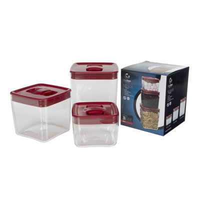 PANTRY CUBE - COUVERCLE BLANC - PETIT ENSEMBLE DE 3 (1 pte, 2 pintes, 3,5 pintes)