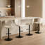 Tabourets de bar pivotants réglables, chaises de comptoir modernes en cuir synthétique avec dossier et repose-pieds pour îlot de cuisine-803263312-797131678