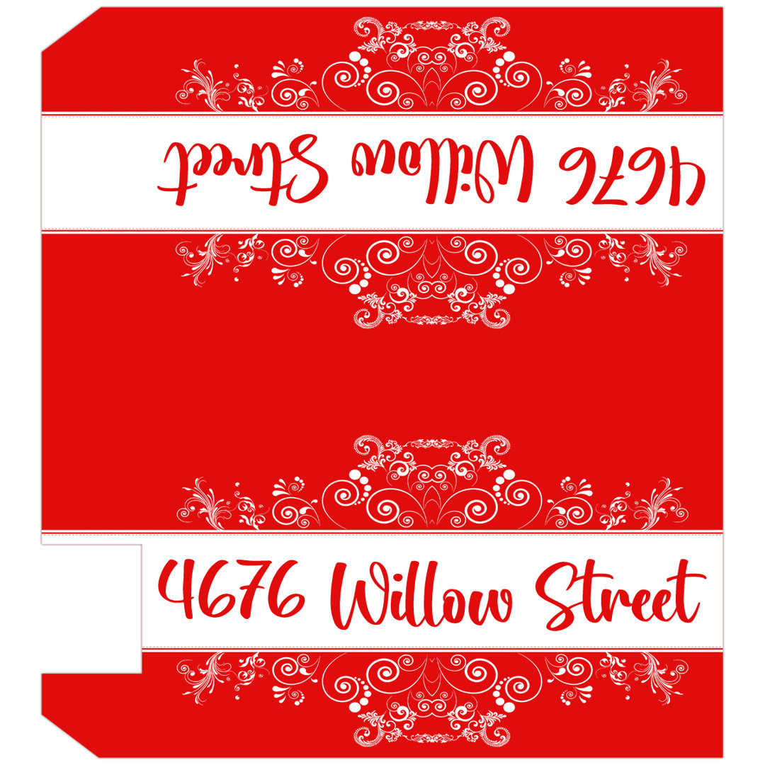 Vinyl Text & Numbers Mailbox Cover VWAQ 