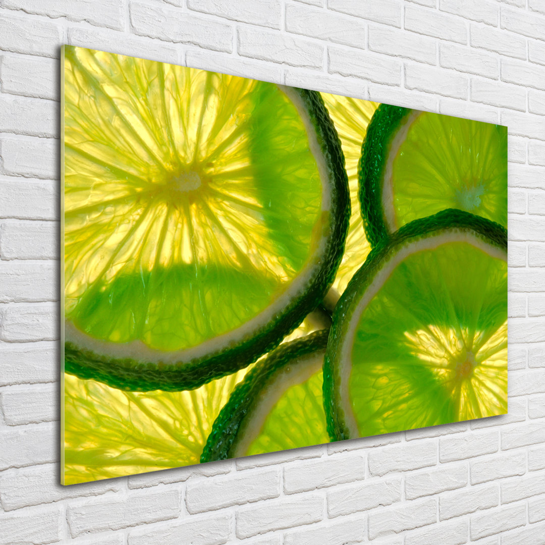 Glasbild Lime