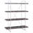 Rustic Herringbone Bookcase With Full-Length Shelf