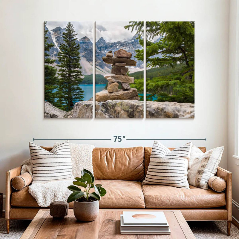 Alvord Inukshuk au parc national Banff, H 42 po x l 65 po