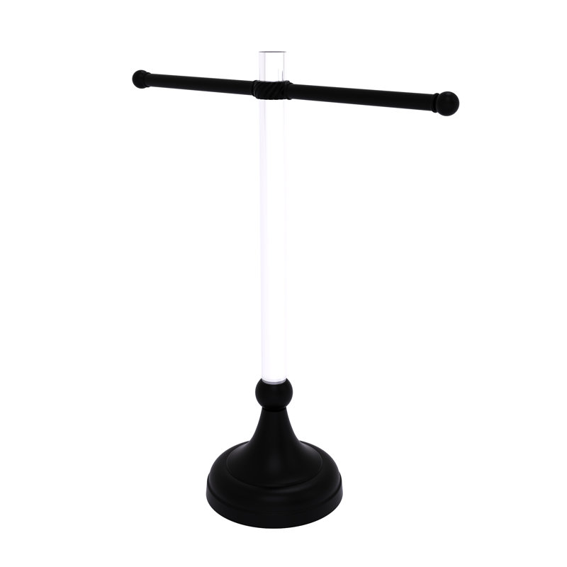 Porte-serviettes de comptoir Jarrell, Noir mat