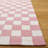Schreck Ebony Hand Tufted Wool/Cotton Geometric Rug in Pink/Ivory-538608373