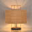 2-Light Rattan table lamp