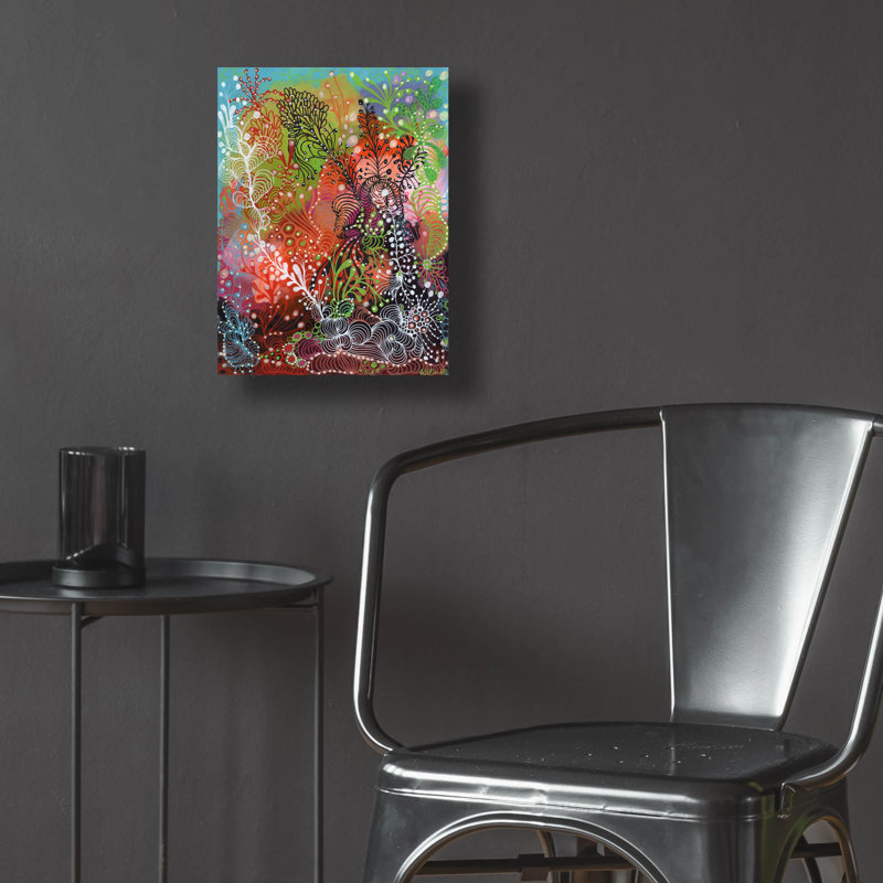 «Lacey par Noemi Ibarz, art mural en verre acrylique, H 16 po x l 12 po x P 0,13 po