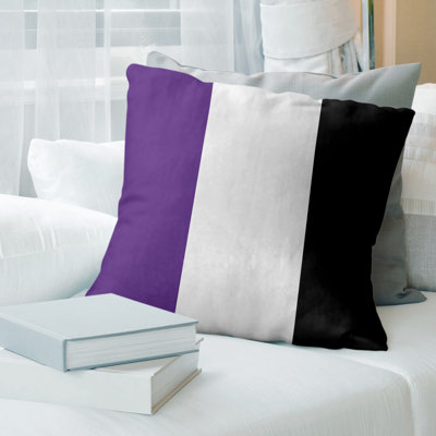 Leather/Suede Reversible Throw Pillow