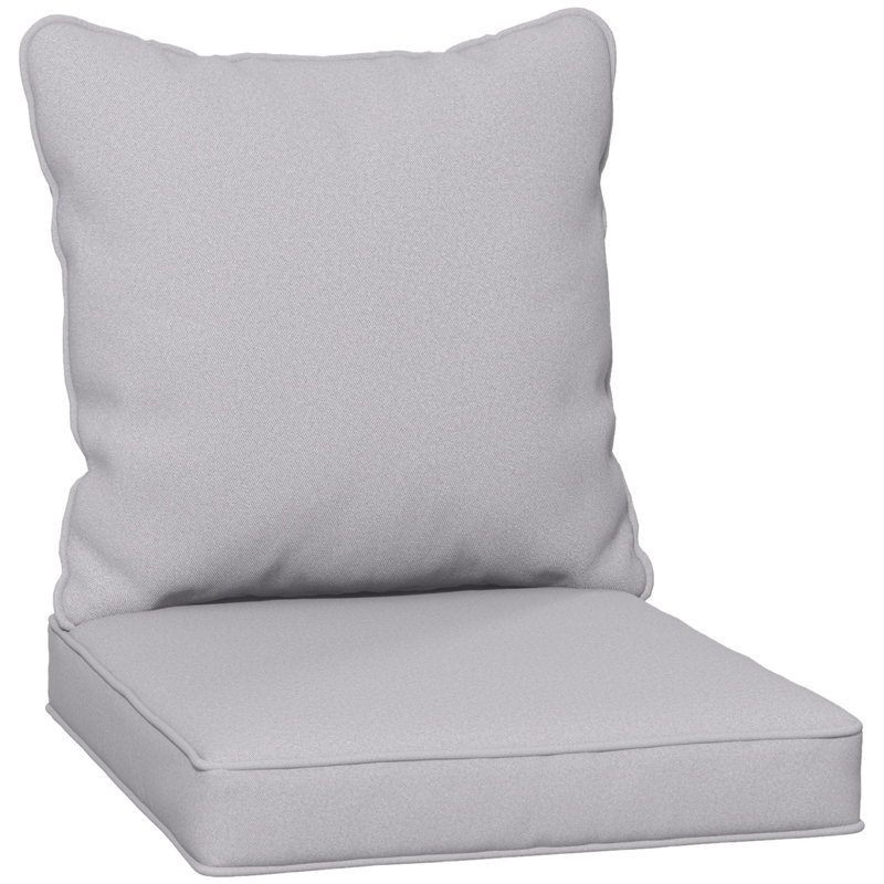 Outdoor Dining Chair Cushion, Grey
