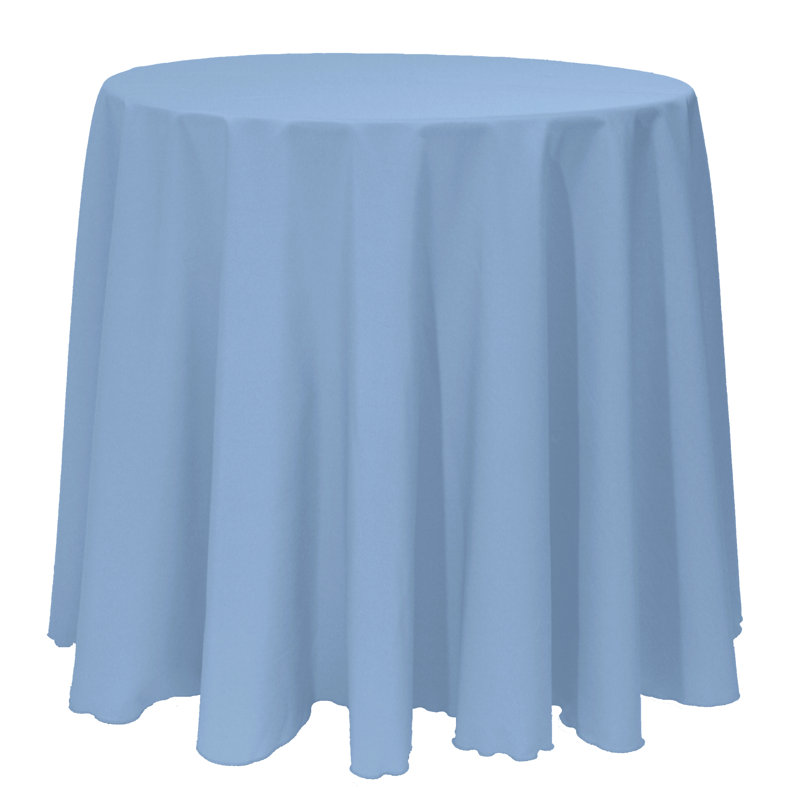 Solid Color Round Tablecloth, Slate, 108" x 108"