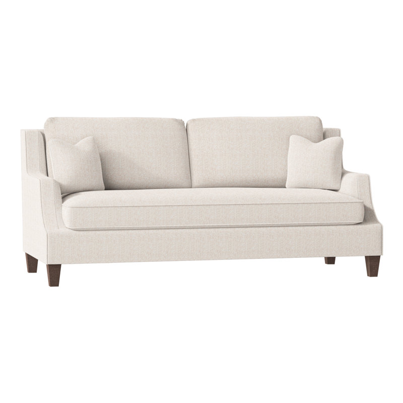 Savannah Upholstered 87.5'' Sofa, Hazelnut, Perigold Soft Touch Chalk