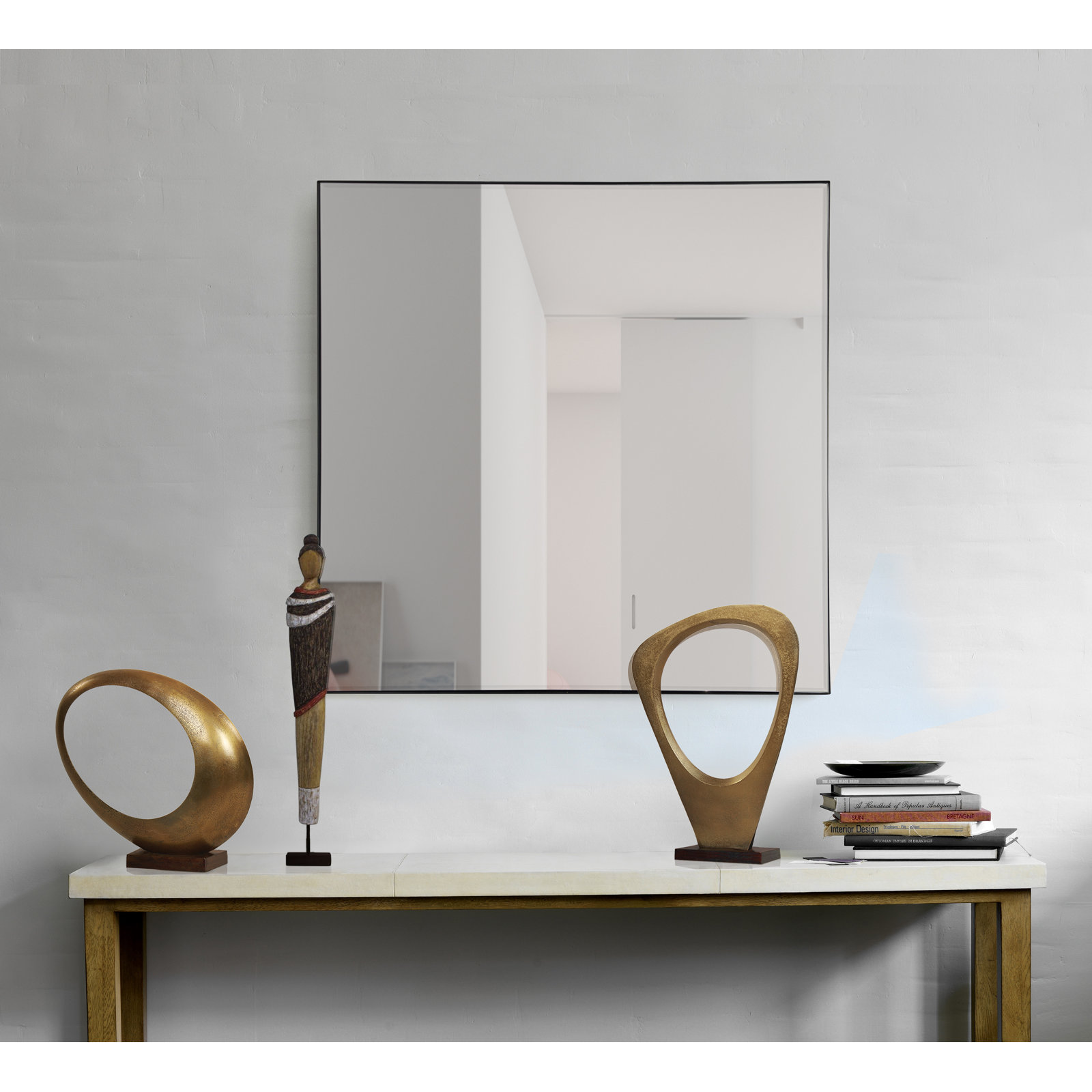 Metal Flat Wall Mirror
