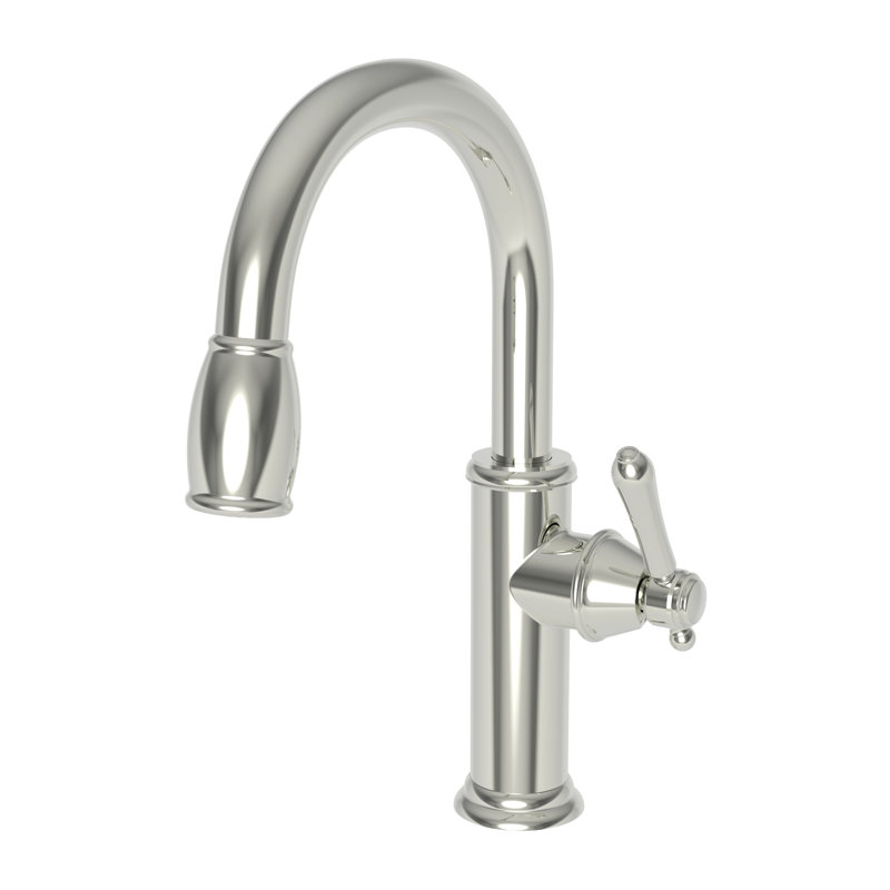 Chesterfield Pull Down Bar Faucet, Polished Nickel