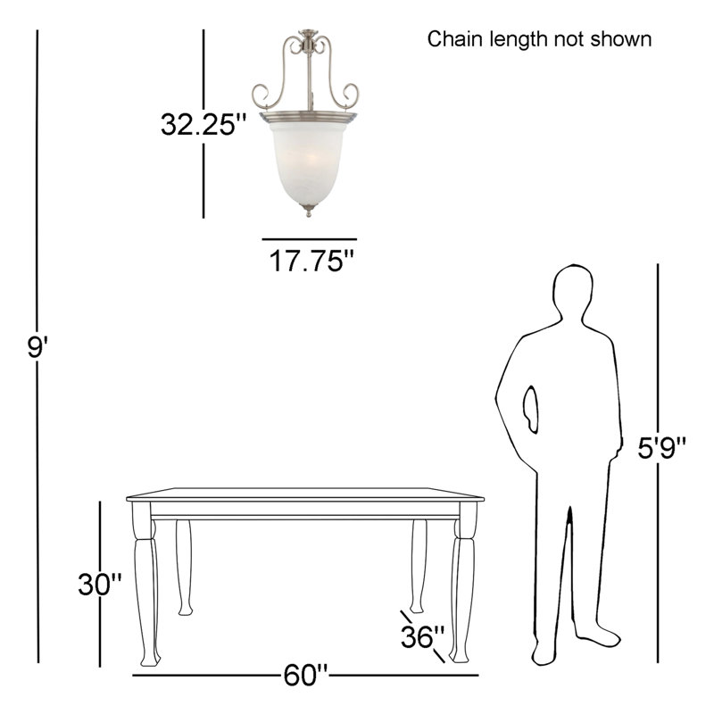 Sawyers 4-Light Indoor Brushed Nickel Hanging Pendant with Alabaster Glass Bowl, Brushed Nickel