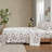 4 PCS Full Sheet Set Gray Deer Toile