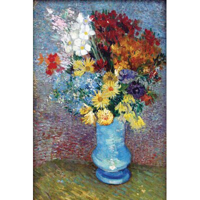 Flowers in a Blue Case' by Vincent Van Gogh Painting Print -  Vault W Artwork, D31CF9B983864297977DD23768C2427A