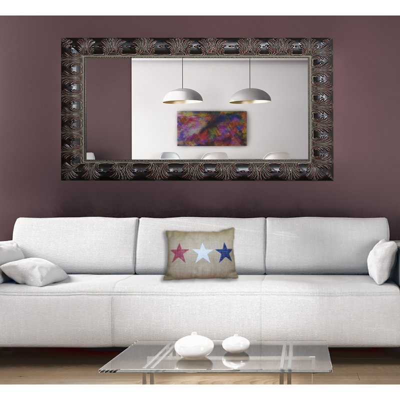 Asiel Wood Wall Mirror, 37" H x 58.5" W
