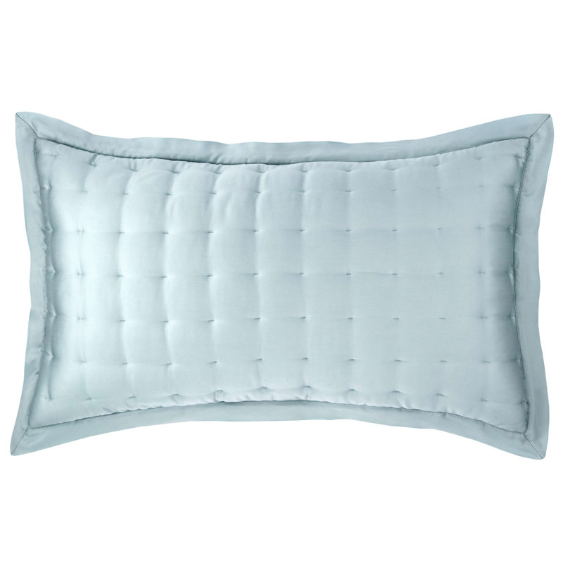 Silken Solid Puff Sham, King, Blue