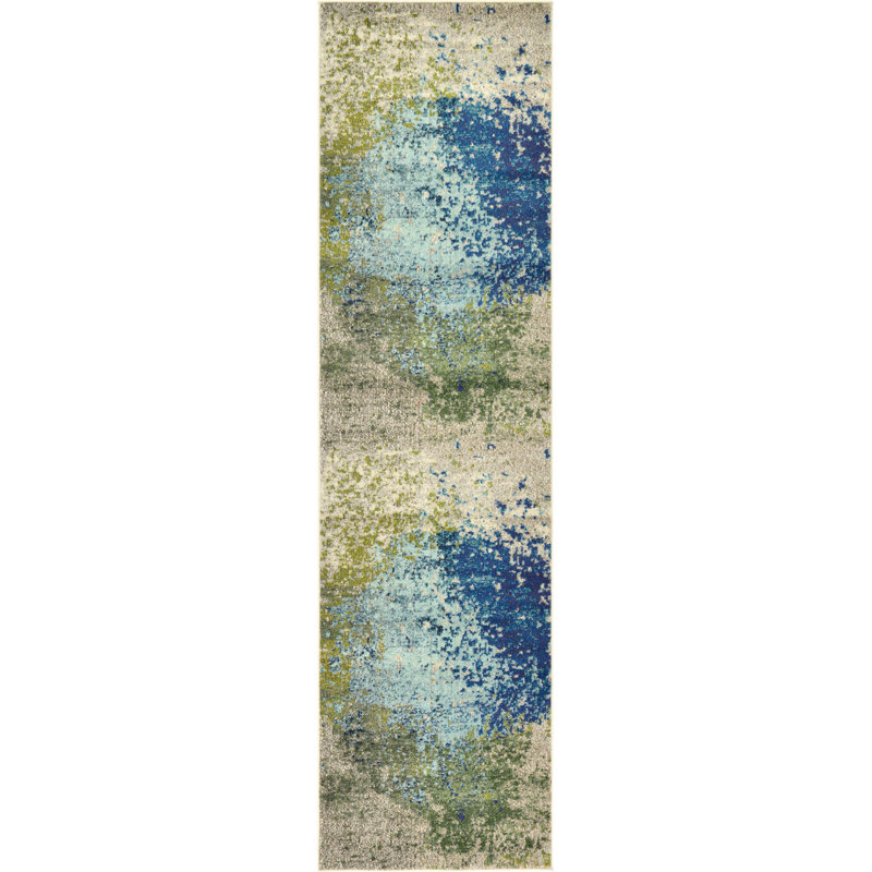 Rizer Washable Abstract Indoor Rug, Runner 2'2" x 6'9"