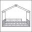 Structure de lit en bois avec clôture, parfaite pour les enfants et les adolescents, alliant confort et design ludique-1090697379-1090697368