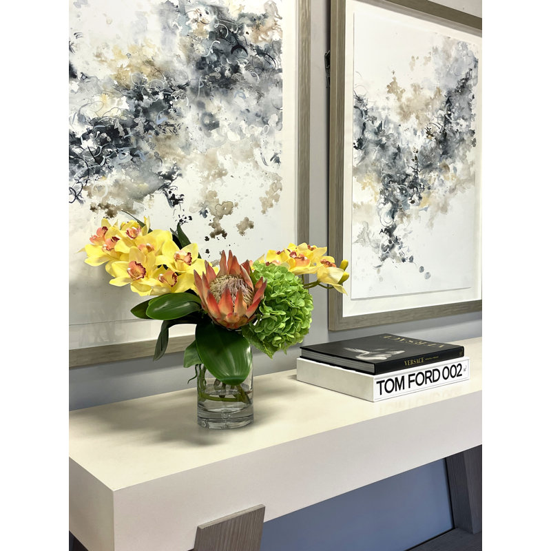 Orchid, Hydrangea and Protea Arrangement