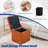 16.5" Corduroy Storage Ottoman With Flip-Top Lid, Upholstered Small Bench For Entryway, Bedroom, Or Living Room-671993890