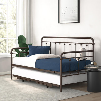 Beant Steel Daybed with Trundle Bed