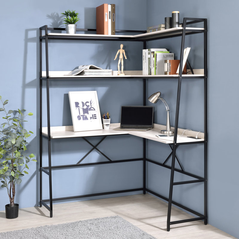 Bureau incliné / échelle Monico, Blanc