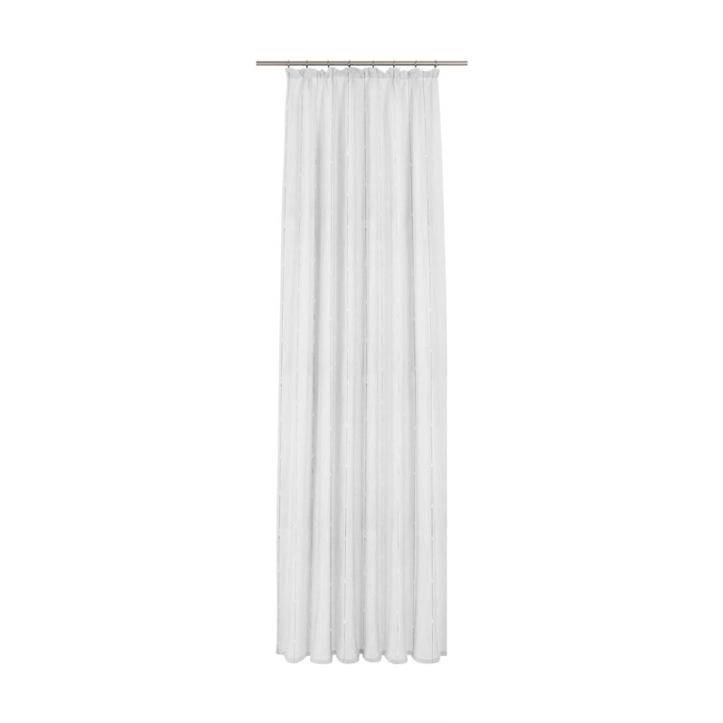 Olivene Semi Sheer Single Curtain Panel, 105cm Width x 300cm Drop