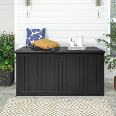 Balconera 230 Gallons Resin Lockable Deck Box by Balconera