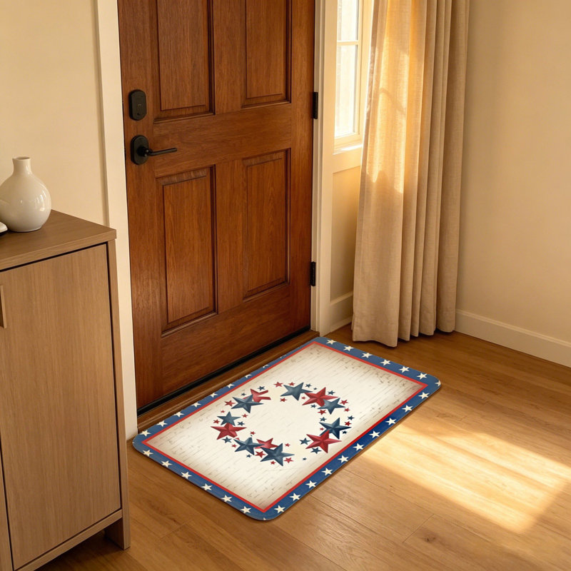 Tapis de porte patriotique 20 po x 32 po Vintage
