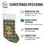 Chaussette de Noël dorée Lhasa Apso-119850571