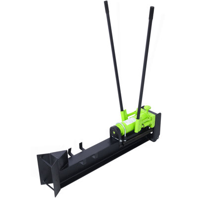 10 Ton Horizontal Log Splitter Wood Cutter Manual Hydraulic 2 Speed Wheel Hydraulic Log Splitter: Durable Manual Wood Splitter With Horizontal Full Steel Beam, Labor-Saving Machine - Stable And Safe