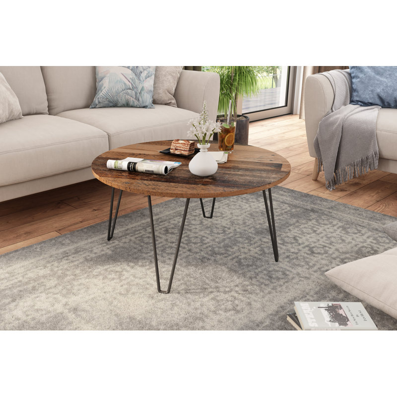 Ahleah Four Leg Coffee Table, Brown