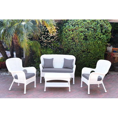 Bellas 4 Piece Sofa Set with Cushions